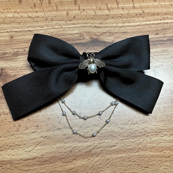 Big Bow Victorian French Barrette Hair Clip - Picture 2 of 5
